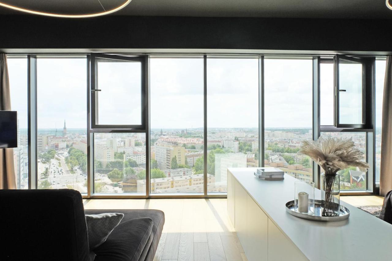 Hanza Tower - Luxurious Apartment 60M2 - 15Th Floor City View Щецин Екстер'єр фото